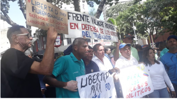 Sindicalistas condenaron el encarcelamiento de Rubén González