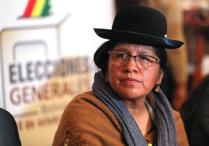 Fotografía de archivo del 25 de mayo de 2019 que muestra a la expresidenta de Tribunal Supremo Electoral de Bolivia, María Eugenia Choque Quispe. | Foto: Efe