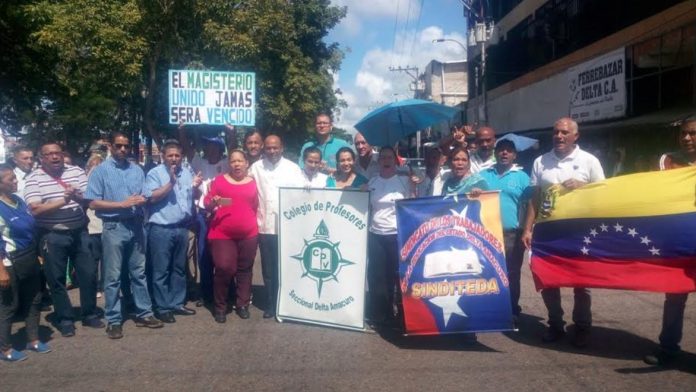 El Magisterio se encuentra alerta ante el llamado de paro indefinido. Foto: Melquiades Avila.